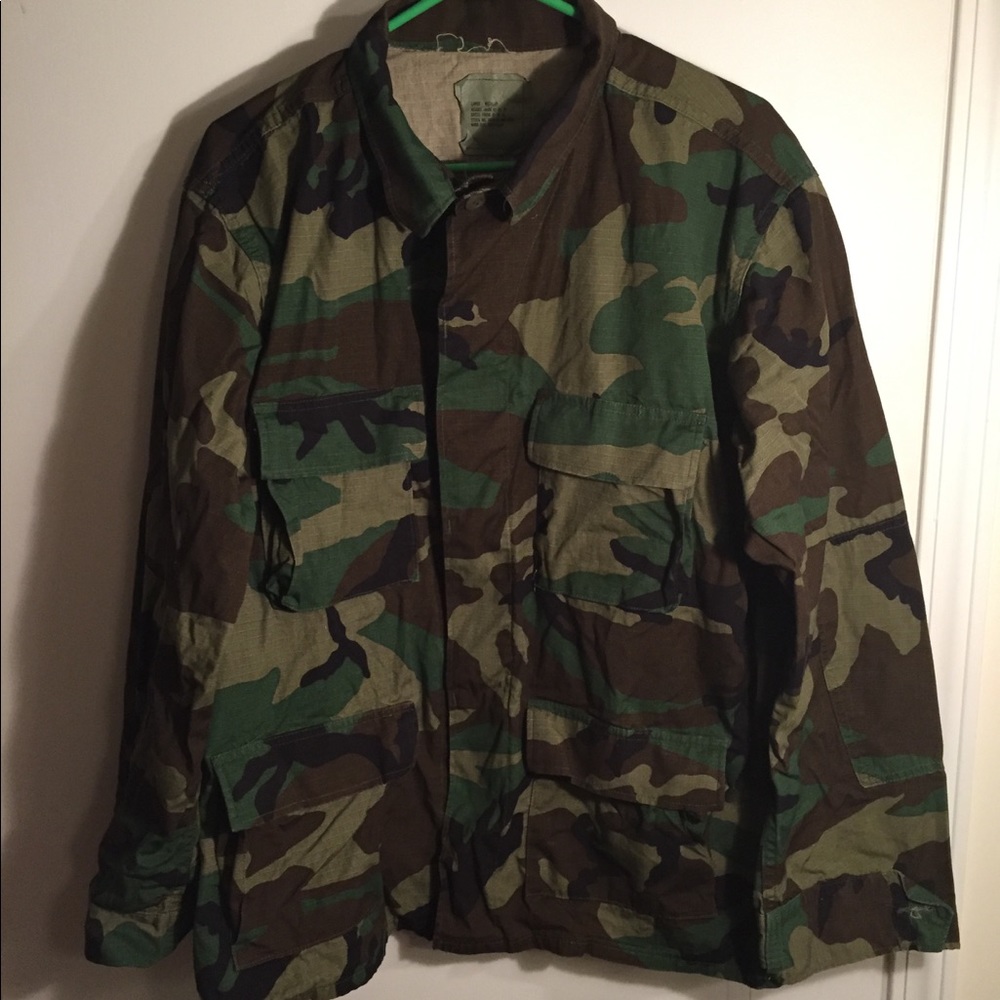 Woodland Camo Shirt Size Large